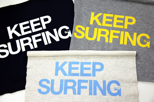 KEEP SURFINGテストプリント